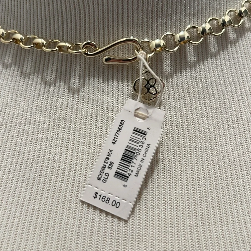 Kendra Scott MCKENNA Statement Necklace Lilac Abalone NWT - Picture 4 of 5